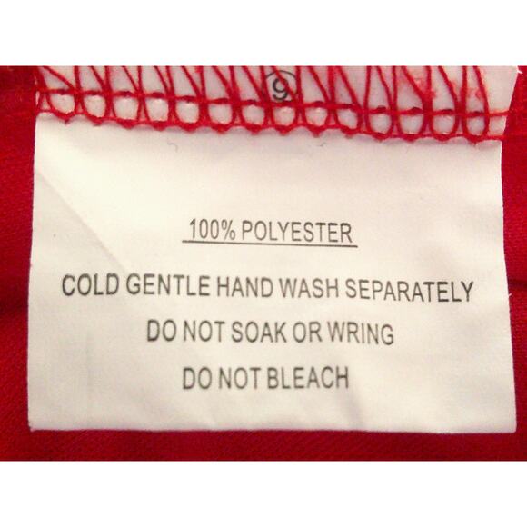 Selfie Leslie Womens Red Floral Crochet Ruffle Lined Fairy Mini Dress Size M - Picture 8 of 10